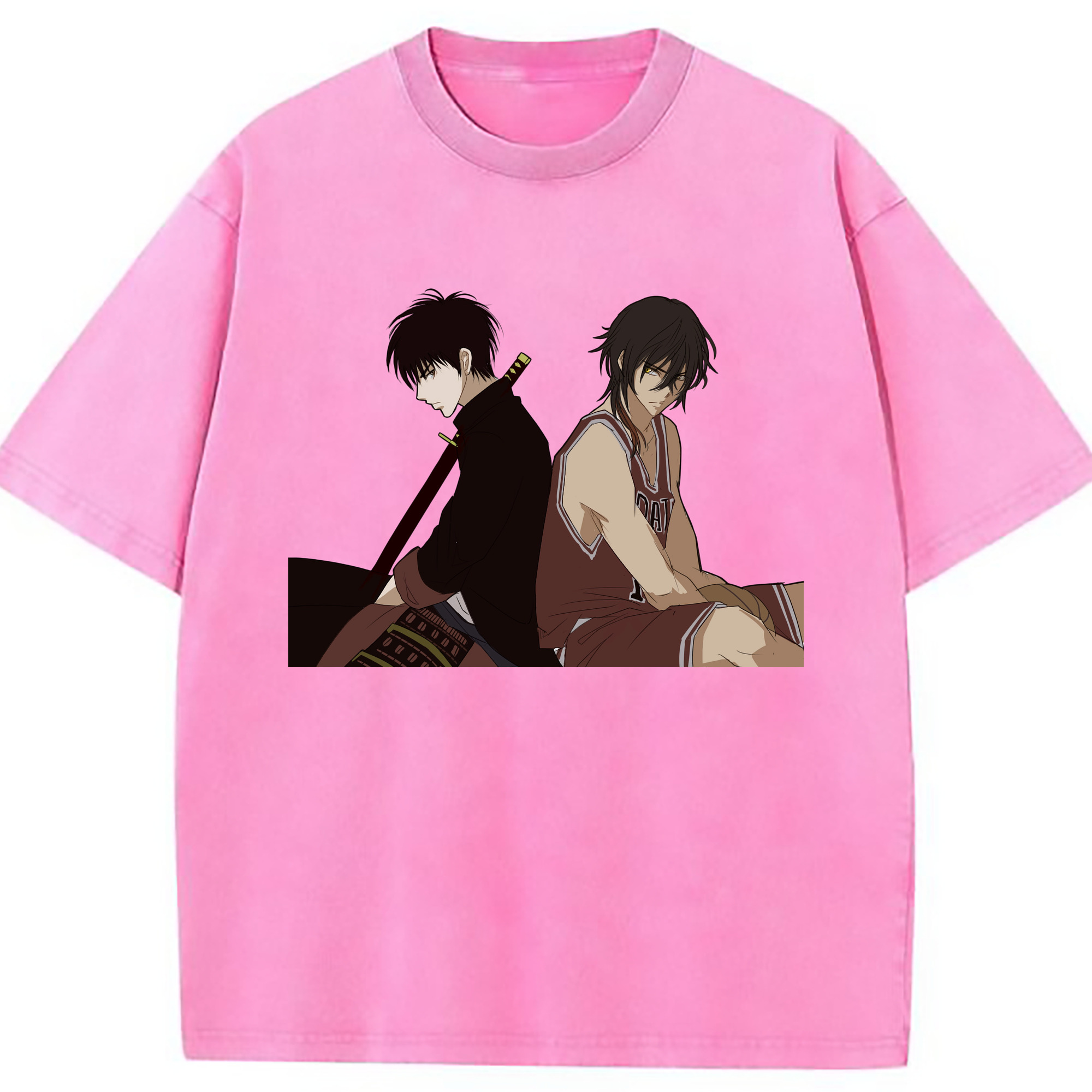 （画像用） SLAM DUNK／スラムダンク 綿100% ヴィンテージ風 半袖Tシャツ（フロントプリント）